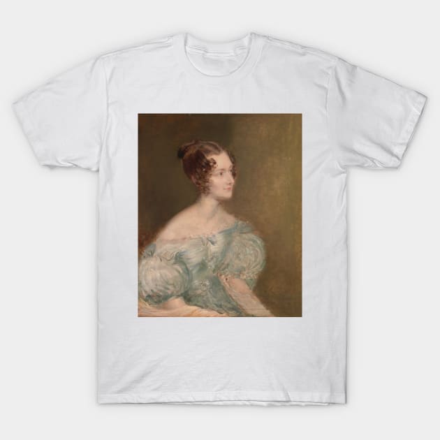 Portrait of a Woman, Probably Mrs. Price of Rugby by John Linnell T-Shirt by Classic Art Stall
